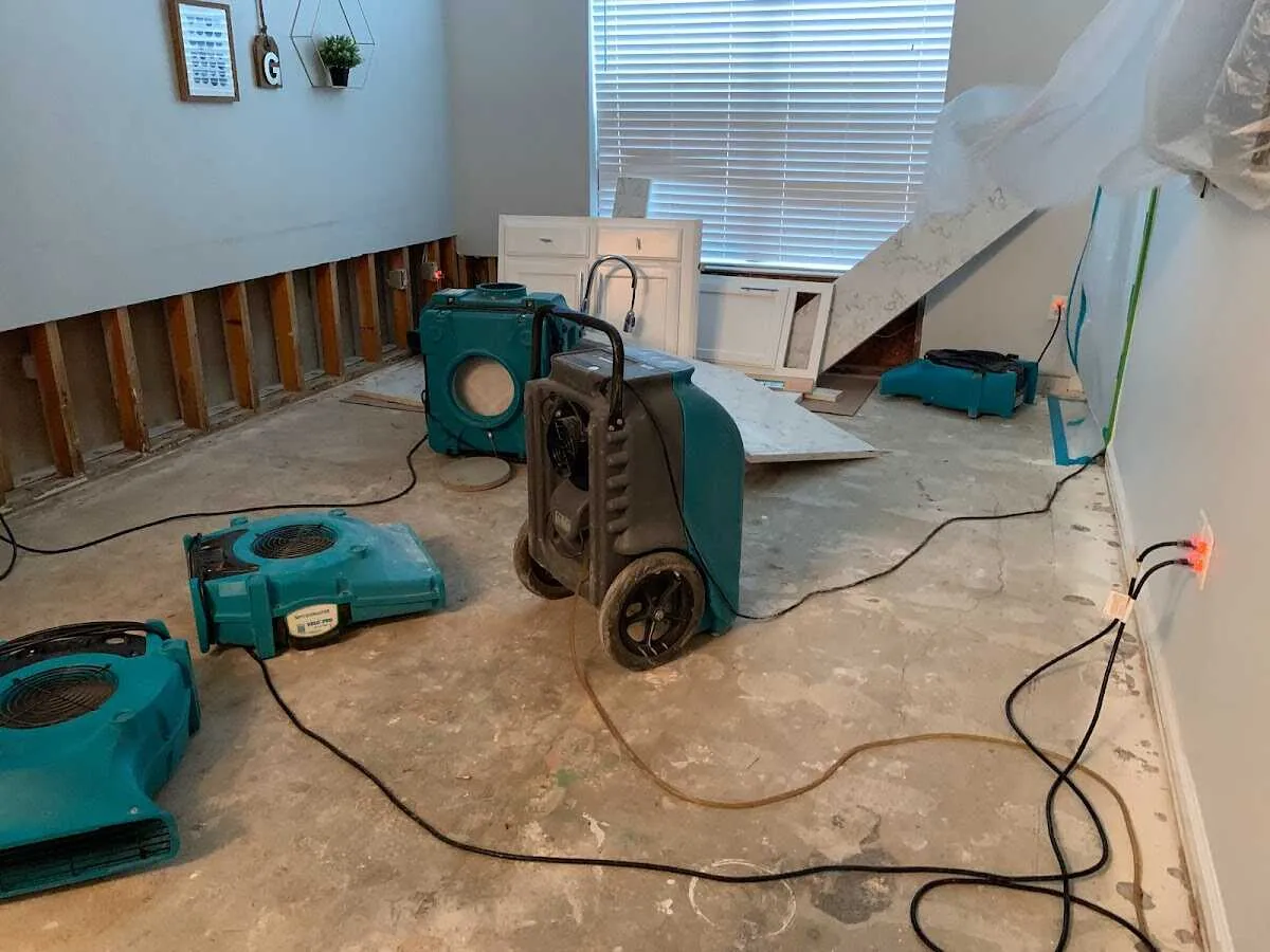 Dehumidifier in flood-cut room for Water Extraction & Removal in Poughkeepsie